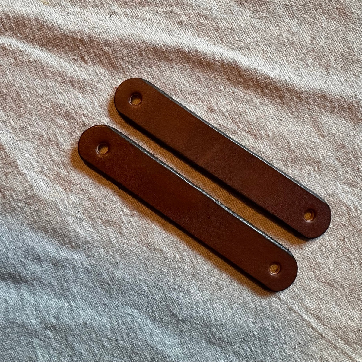 AS-IS SALE Leather Drawer Pull - The Hawthorne (Small)