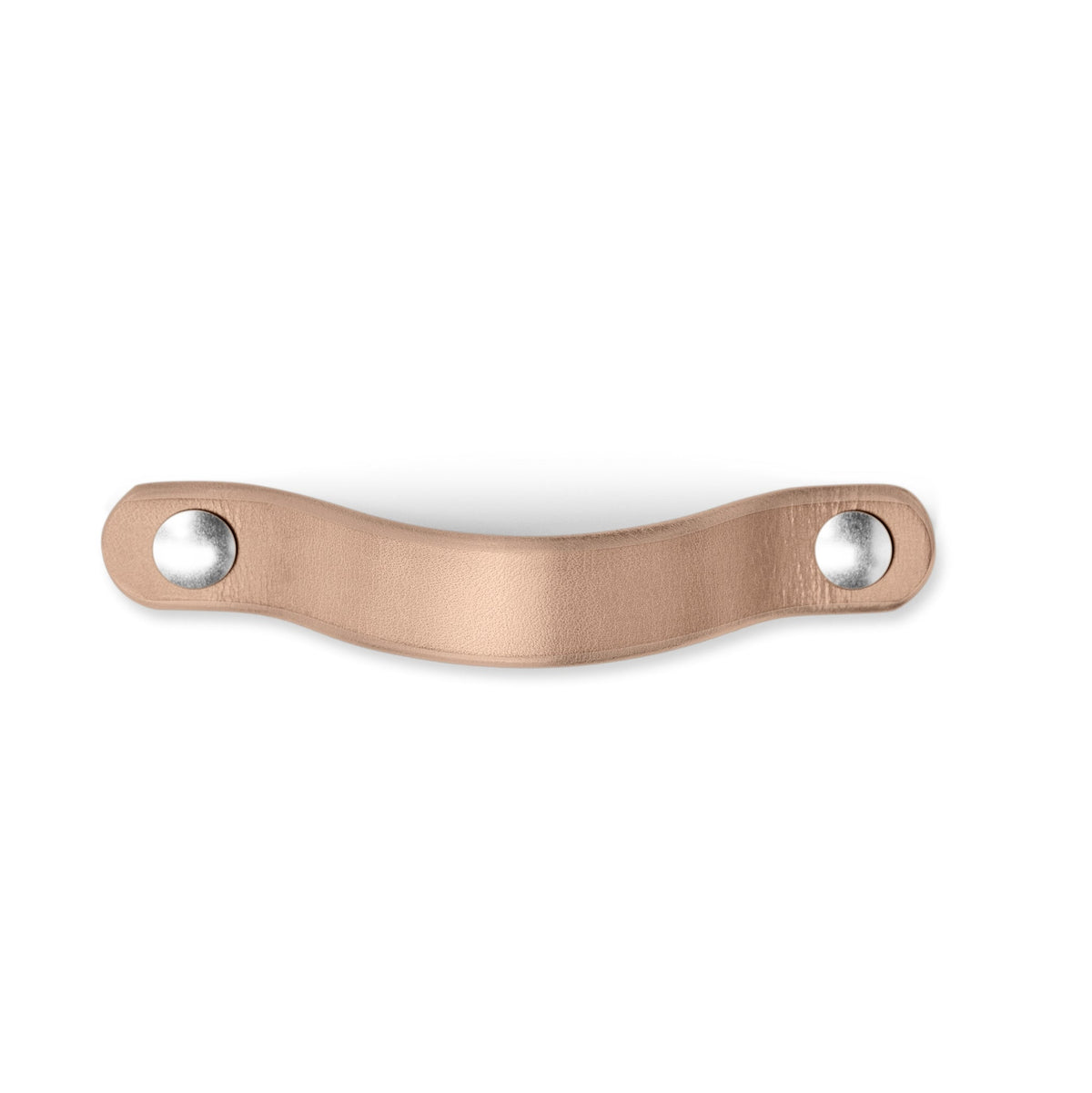 Walnut Studiolo AS-IS AS-IS SALE Leather Handle - The Flanders - 3 Sizes 1 / Nickel Brass or Black (Specify in Notes)