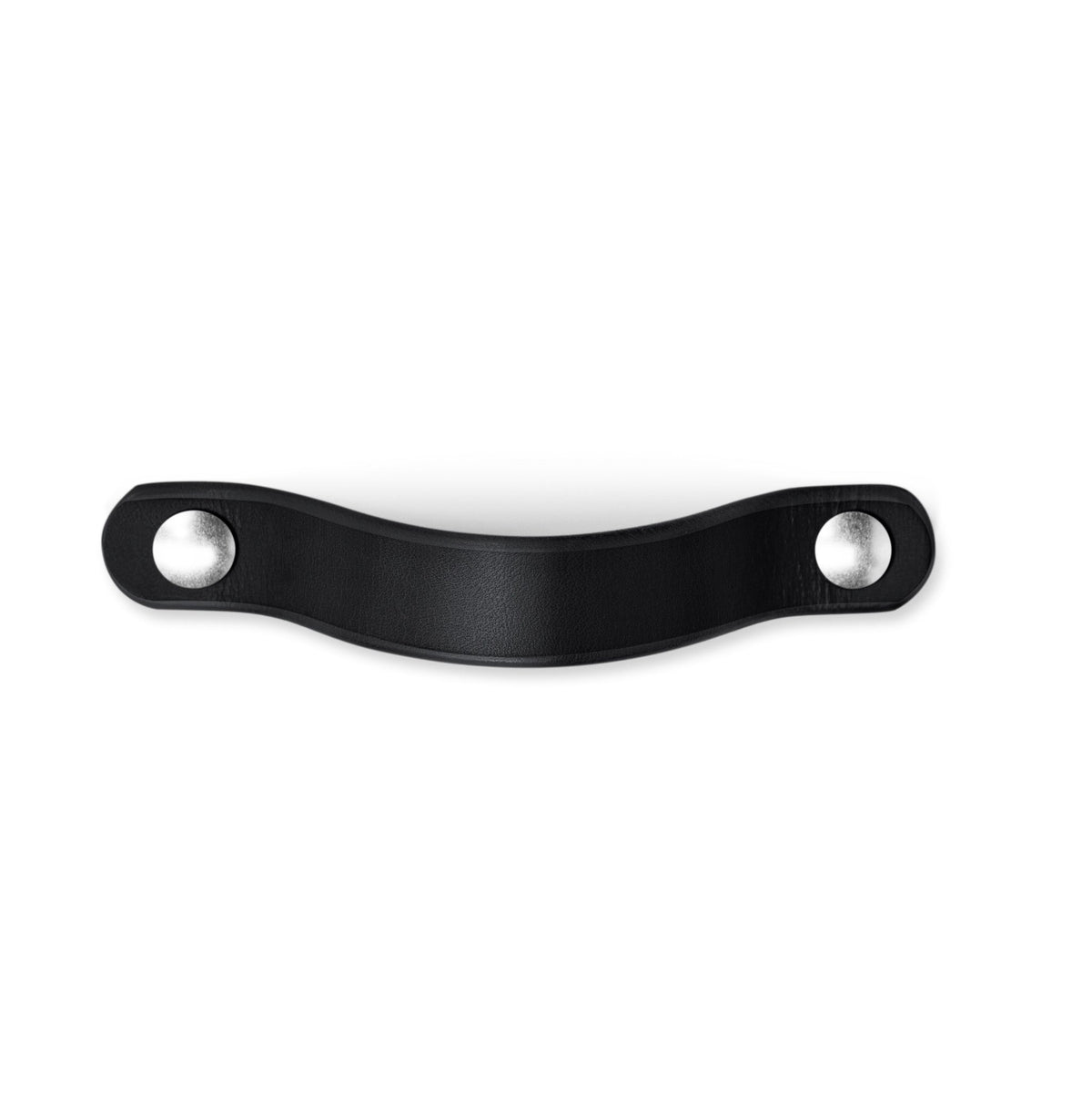 Walnut Studiolo Drawer Pulls AS-IS SALE Leather Handle - The Flanders - 3 Sizes 1 / Nickel Brass or Black (Specify in Notes)