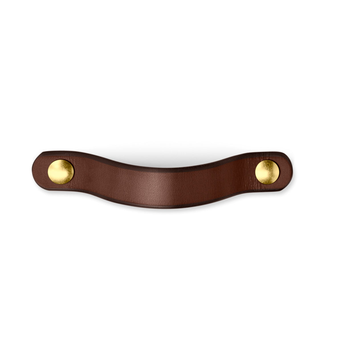 Walnut Studiolo Drawer Pulls AS-IS SALE Leather Handle - The Flanders - 3 Sizes 1 / Nickel Brass or Black (Specify in Notes)