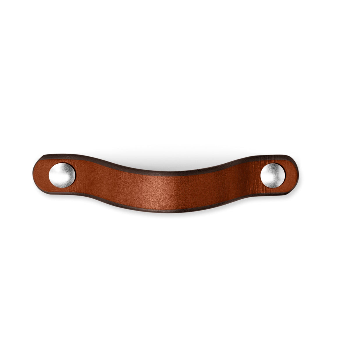 Walnut Studiolo Drawer Pulls AS-IS SALE Leather Handle - The Flanders - 3 Sizes 1 / Nickel Brass or Black (Specify in Notes)