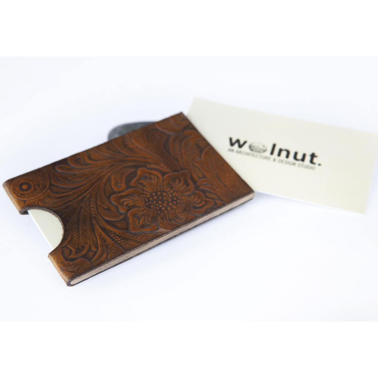 Walnut Studiolo AS-IS AS-IS SALE Business Card Holder