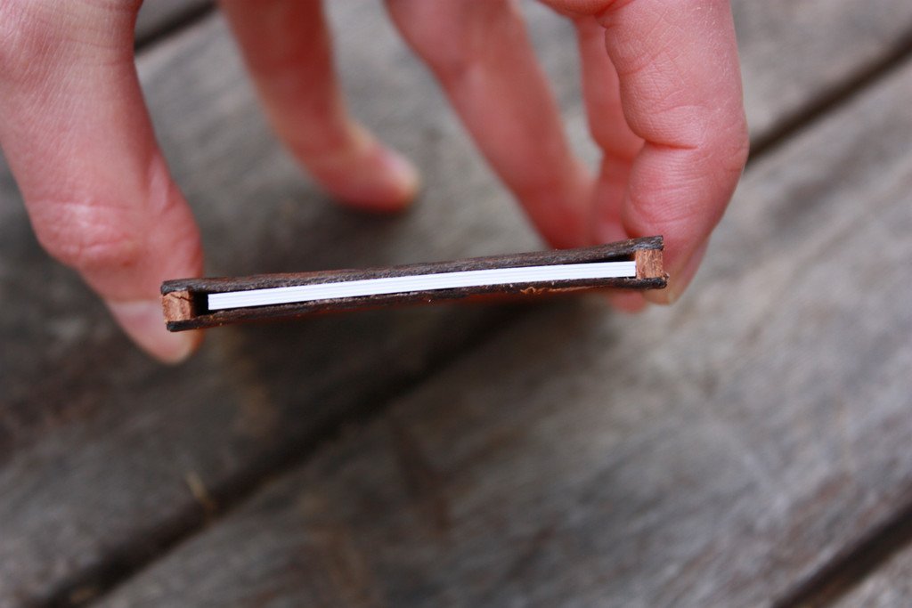 Walnut Studiolo AS-IS AS-IS SALE Business Card Holder