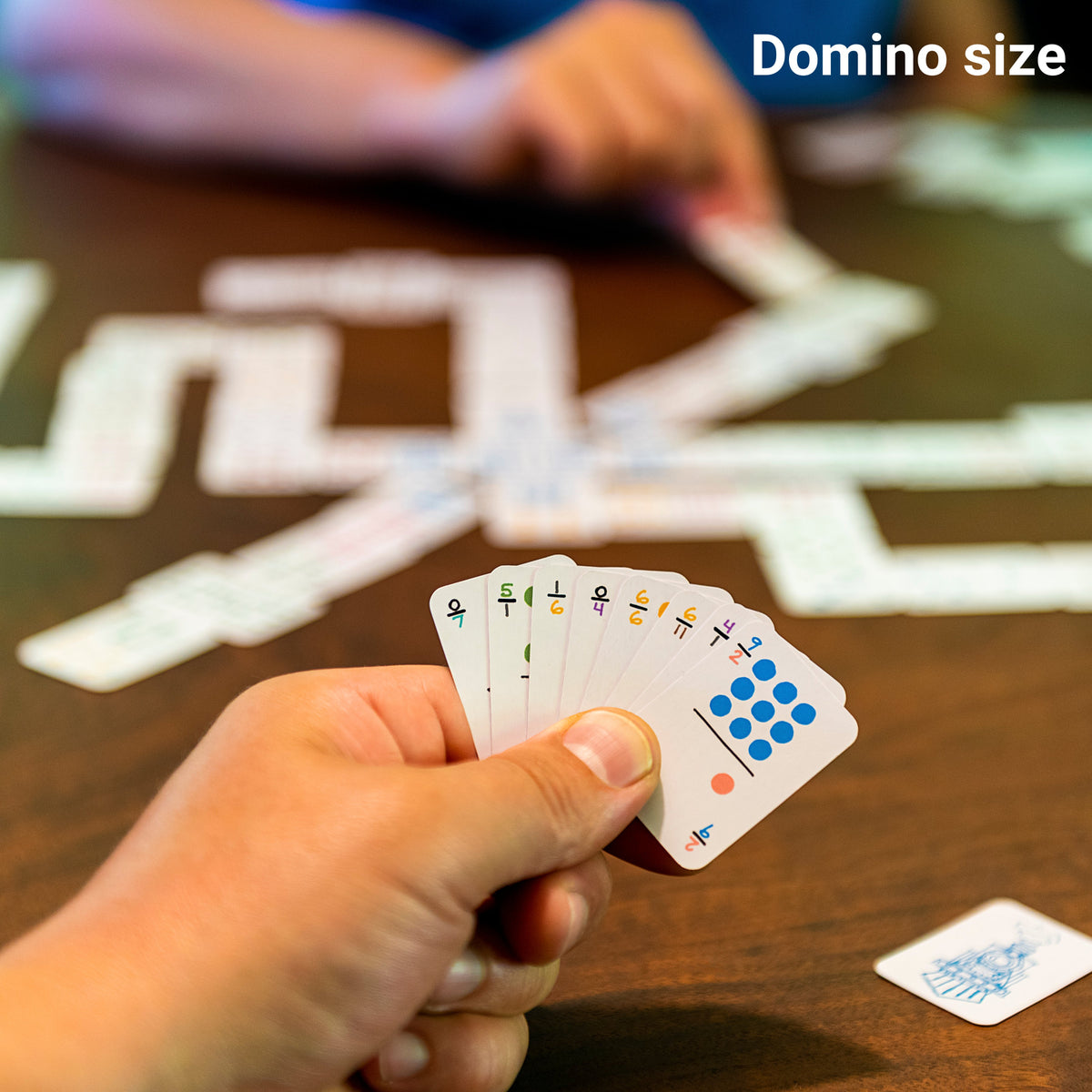 Walnut Studiolo AS-IS AS-IS SALE Double 12 Travel Domino Playing Cards Domino-Size Cards / Crushed Box Corner (1 of 2 Shown)