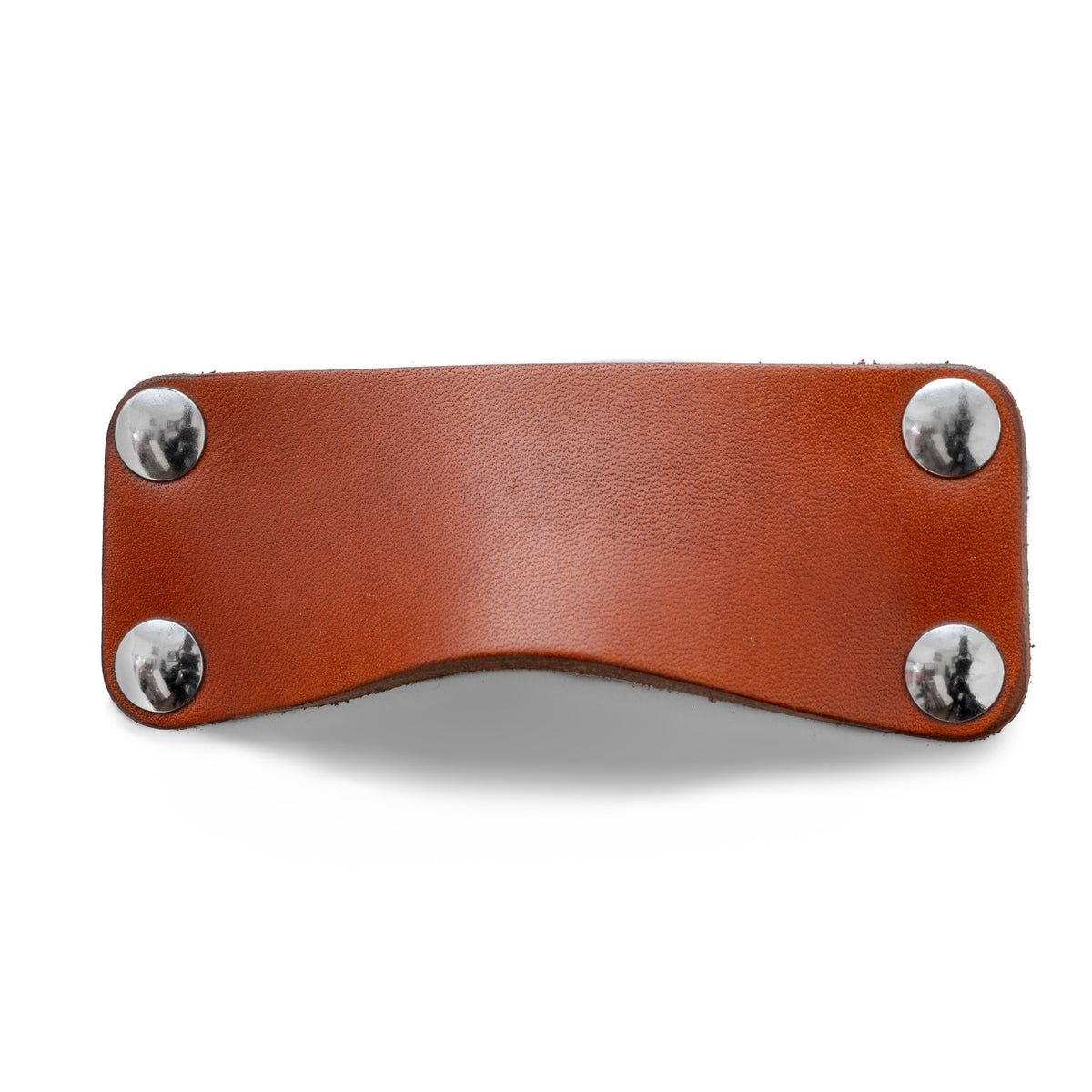 Walnut Studiolo AS-IS AS-IS SALE Leather Bin Pull - The Morrison Dark Brown / Nickel