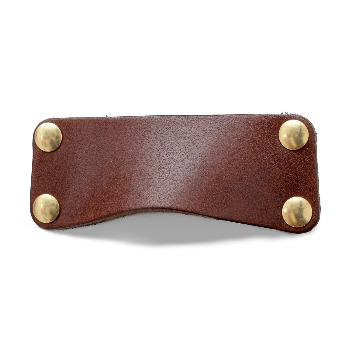 Walnut Studiolo AS-IS AS-IS SALE Leather Bin Pull - The Morrison Natural / Nickel or Brass (Specify)
