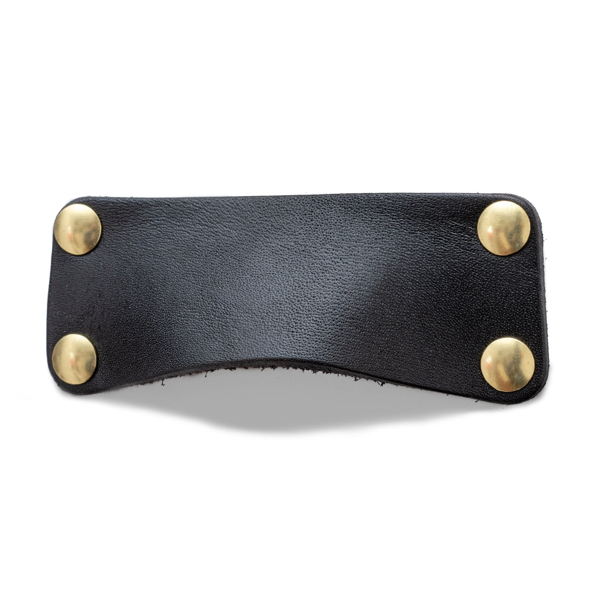 Walnut Studiolo AS-IS AS-IS SALE Leather Bin Pull - The Morrison Natural / Previously Installed / Nickel or Brass (Specify)