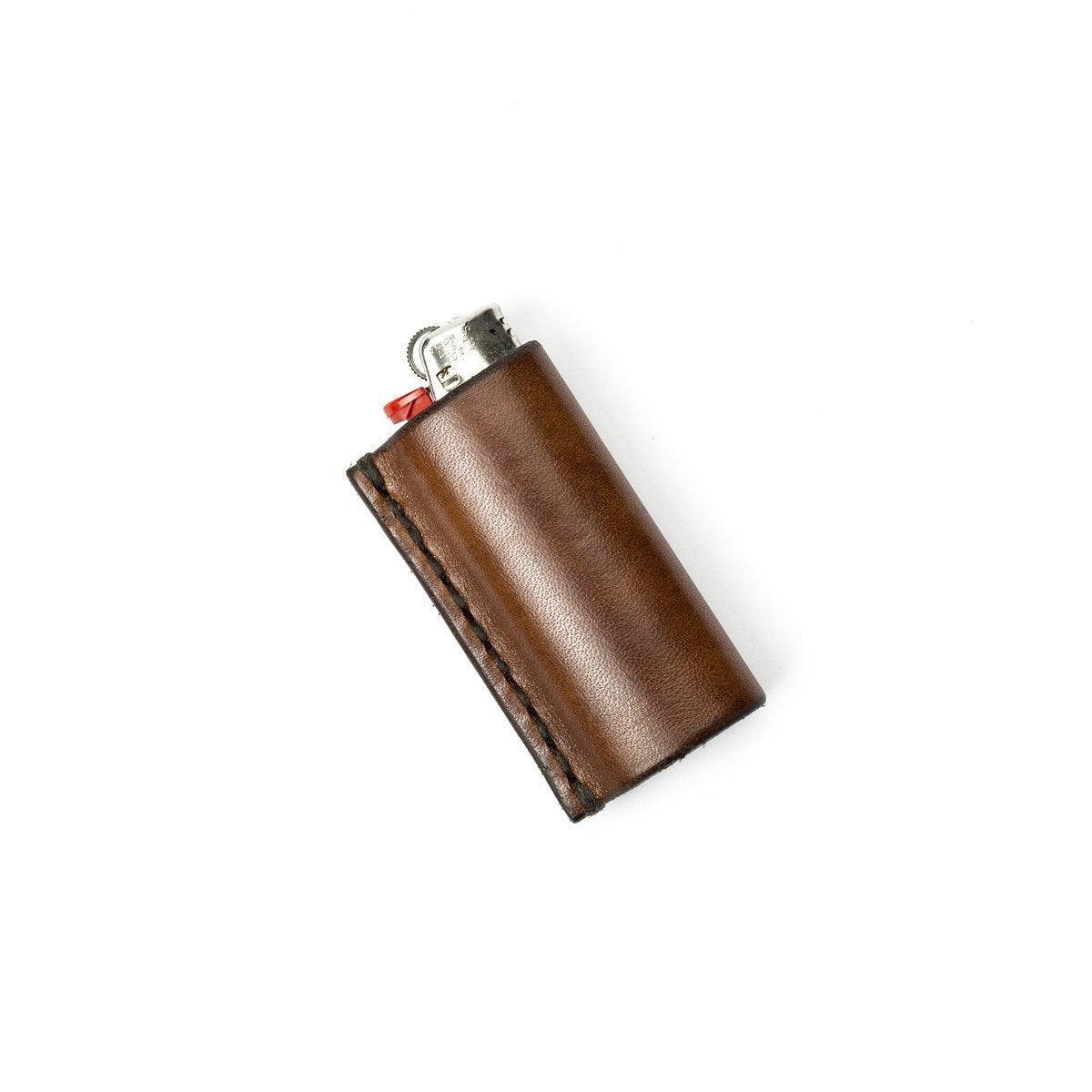 Walnut Studiolo AS-IS AS-IS SALE Leather Lighter Case Dark Brown / Monogram ghosting "KDK"