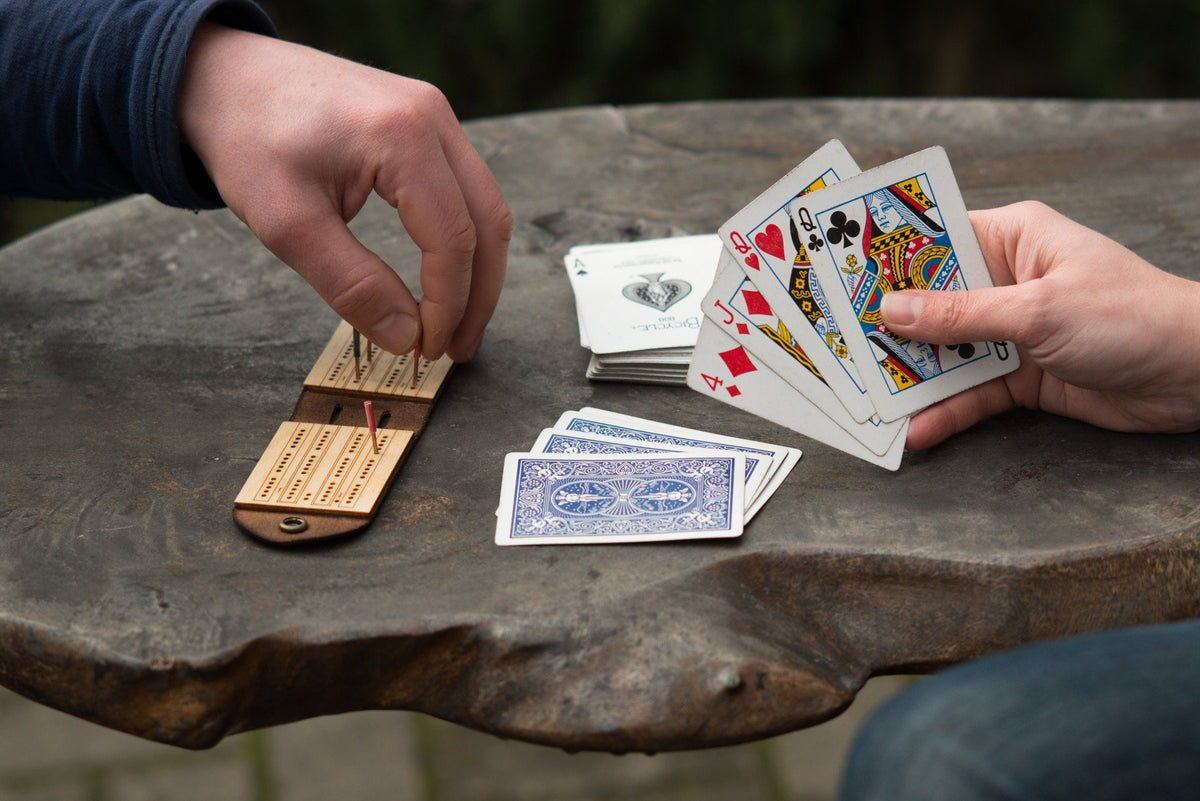 Walnut Studiolo AS-IS AS-IS SALE Travel Cribbage Board