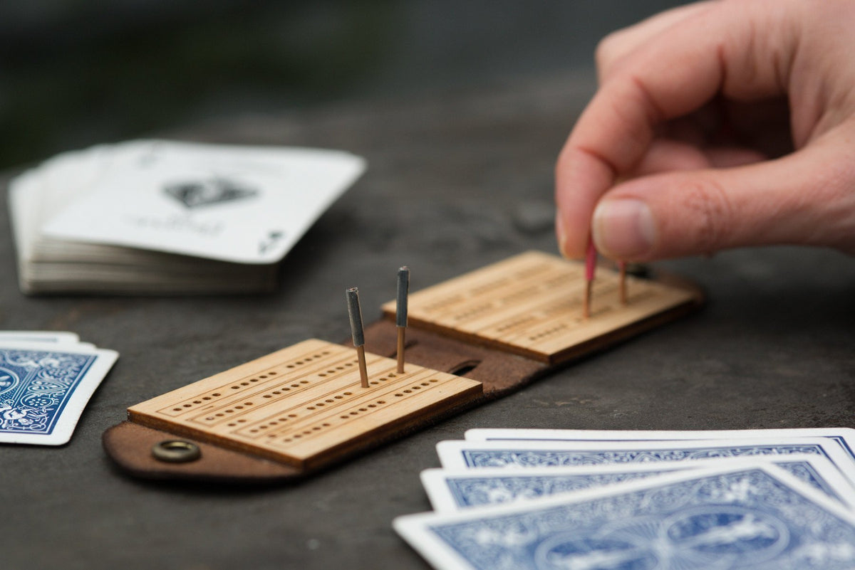 Walnut Studiolo AS-IS AS-IS SALE Travel Cribbage Board