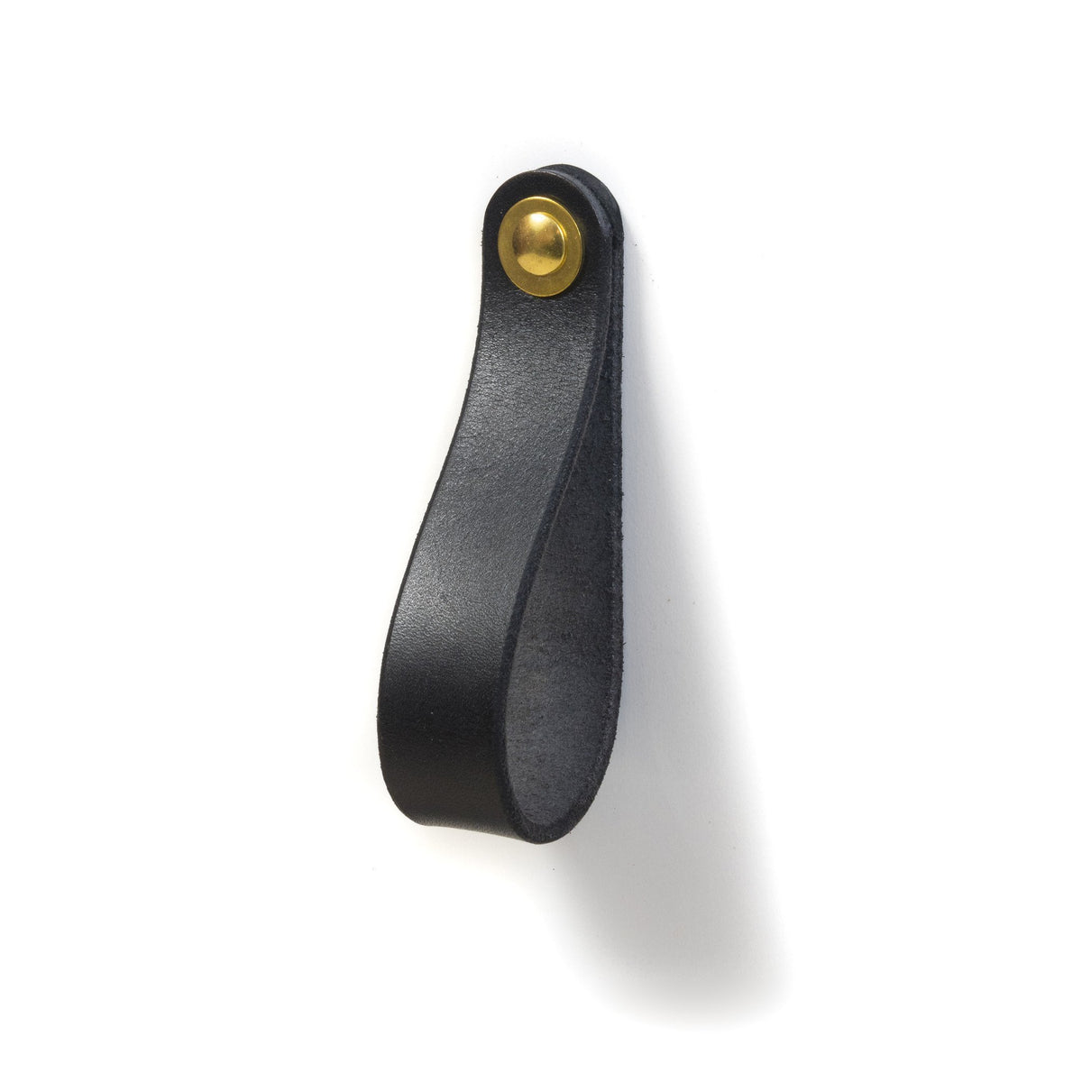 Walnut Studiolo Drawer Pulls AS-IS SALE Leather Drawer Pull - The Hawthorne (Large) Honey / Nickel