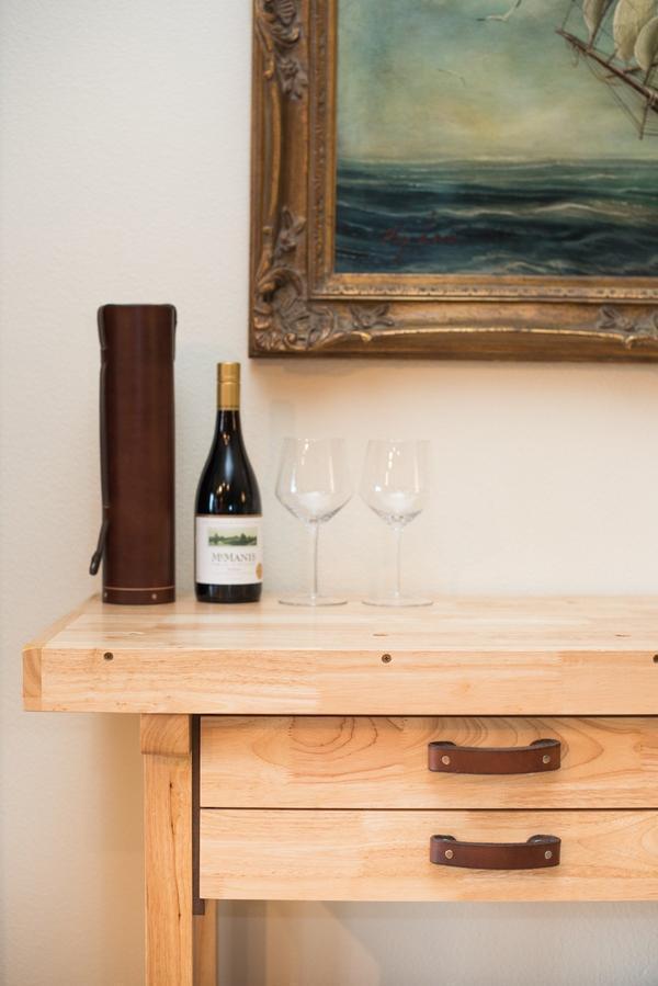 Walnut Studiolo Drawer Pulls AS-IS SALE Leather Handle - The Tilikum