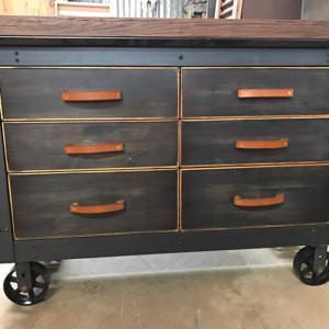 Walnut Studiolo Drawer Pulls AS-IS SALE Leather Handle - The Tilikum