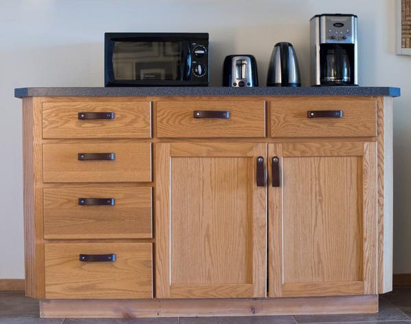 Walnut Studiolo Drawer Pulls AS-IS SALE Leather Handle - The Tilikum
