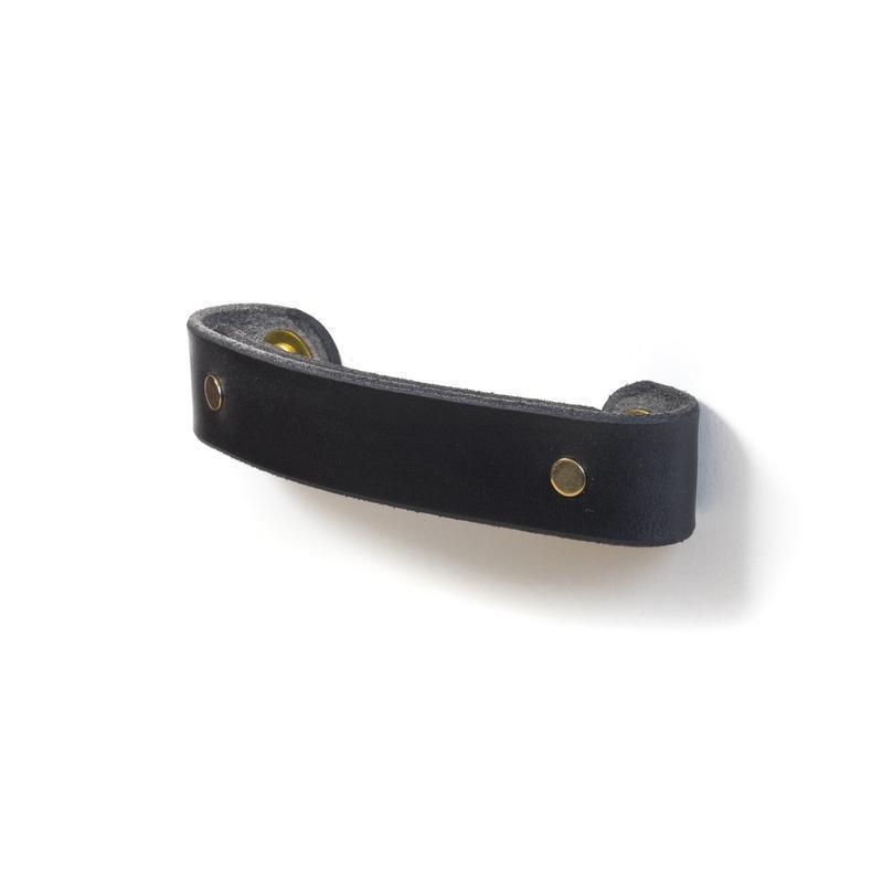 Walnut Studiolo Drawer Pulls AS-IS SALE Leather Handle - The Tilikum