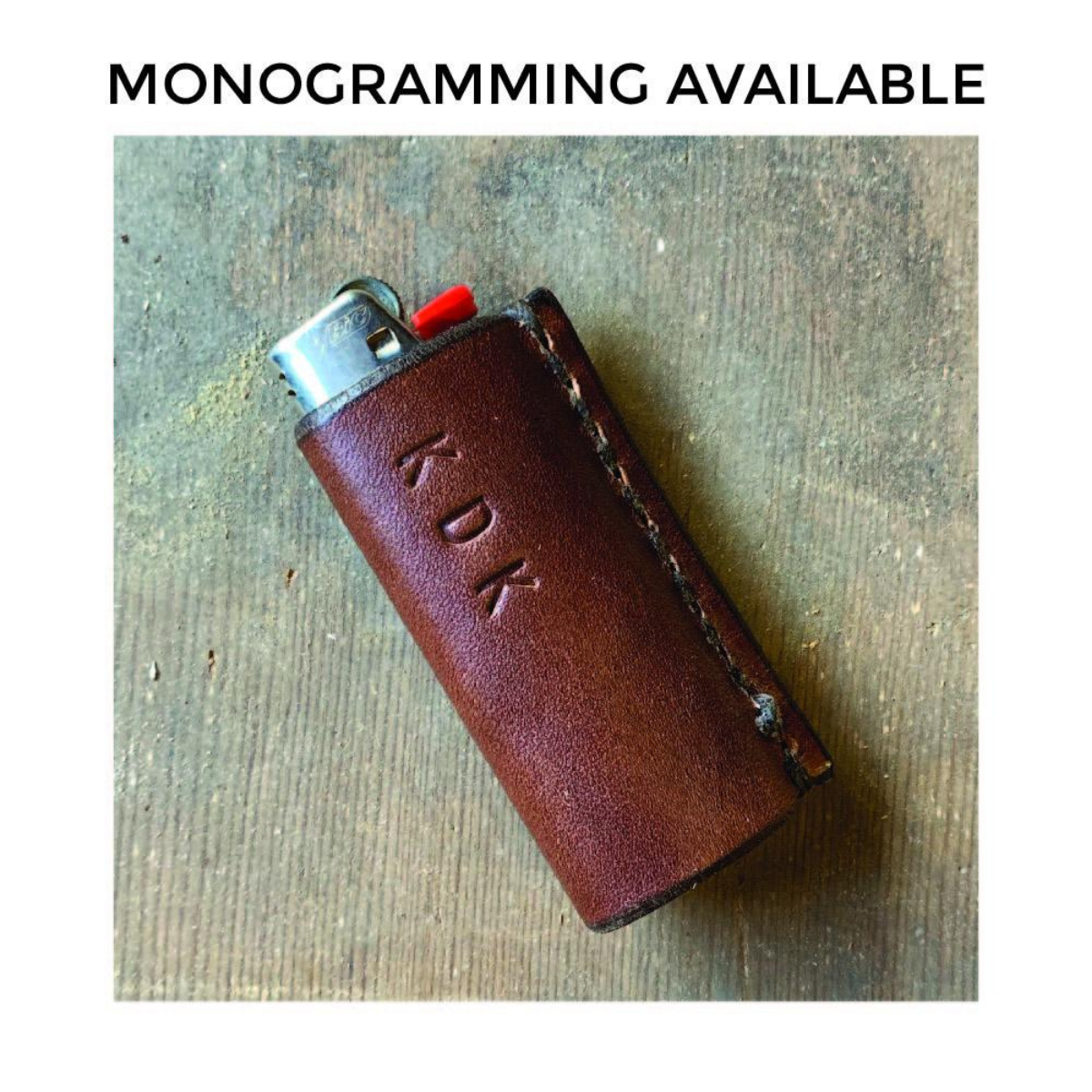 Walnut Studiolo EDC Leather Lighter Case Dark Brown